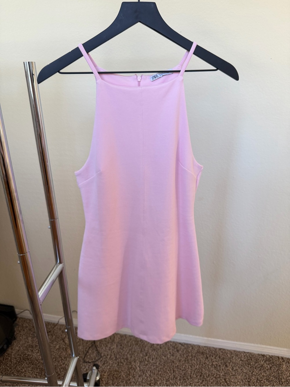Zara Light Pink Halter-Style Swing Camisole